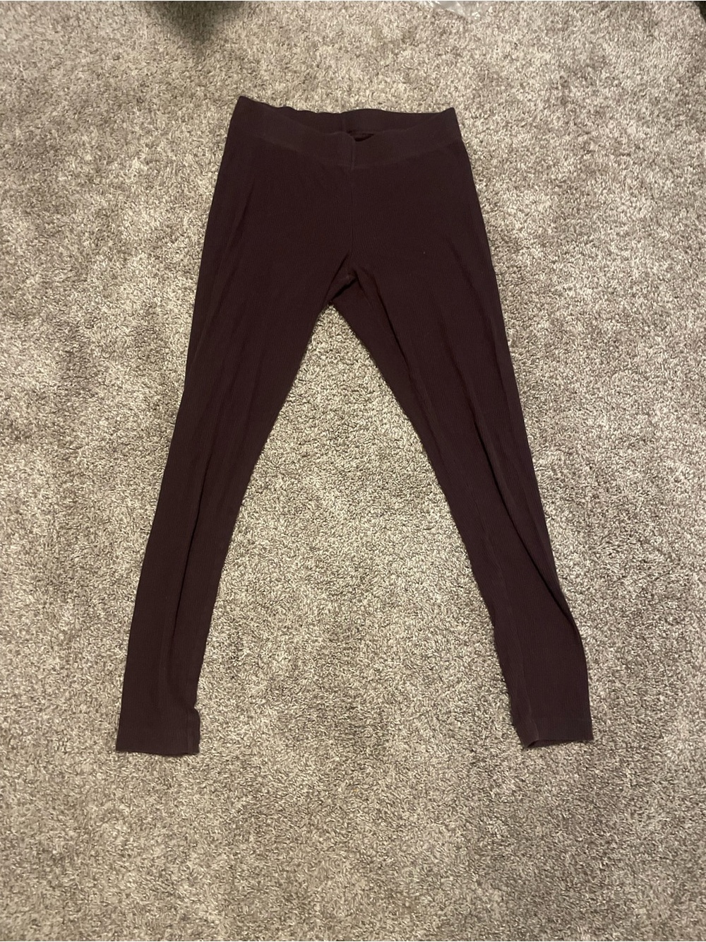 Old navy comfy Ribbed Leggings in Dark Brown